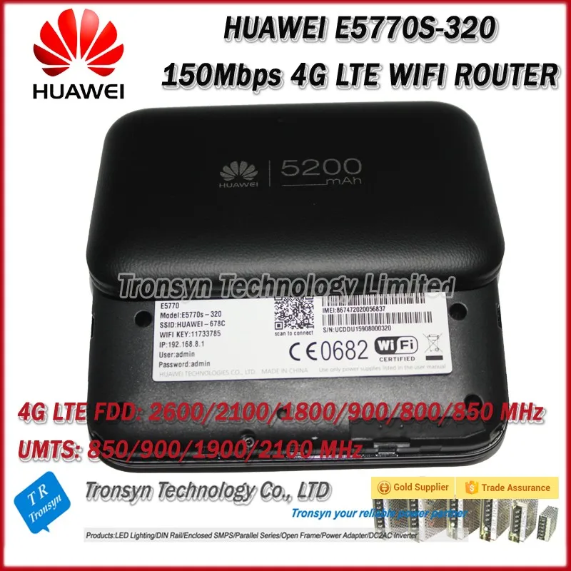 Оригинальный Новый разблокировать Huawei e5770s-320 150 Мбит/с 4 г LTE Wi-Fi маршрутизатор с RJ45 Порты и разъёмы USB Порты и разъёмы и Запасные Аккумуляторы