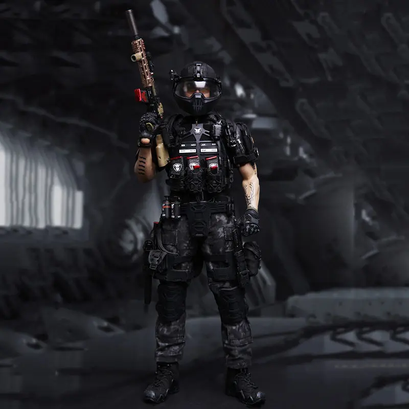 

1/6 Scale SF002 Man Soldier American Mercenary Titan Special Forces Clothes For 12" Full Set Action Figure Body Doll Toys