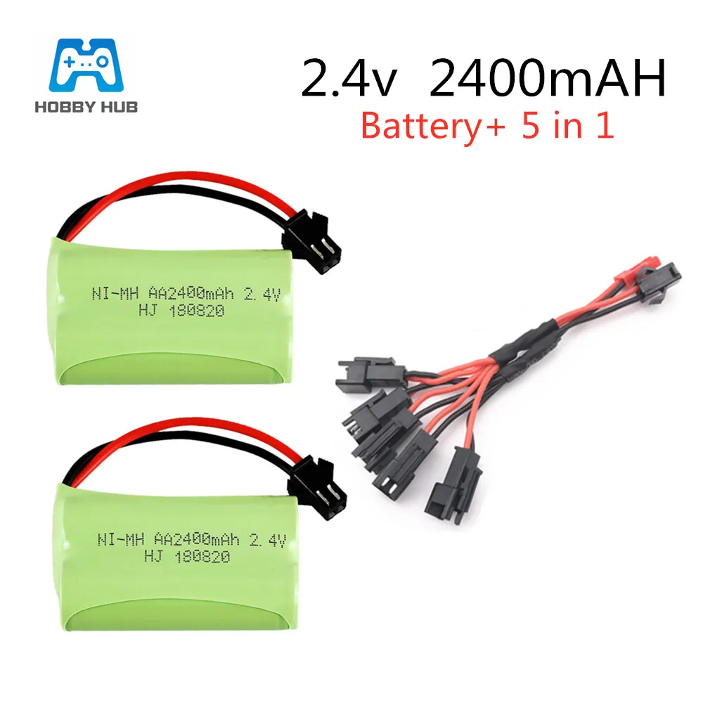 2/3/4 шт. Ni-mh 2 4 V 2400mAh AA Аккумуляторная батарея для дистанционного управления