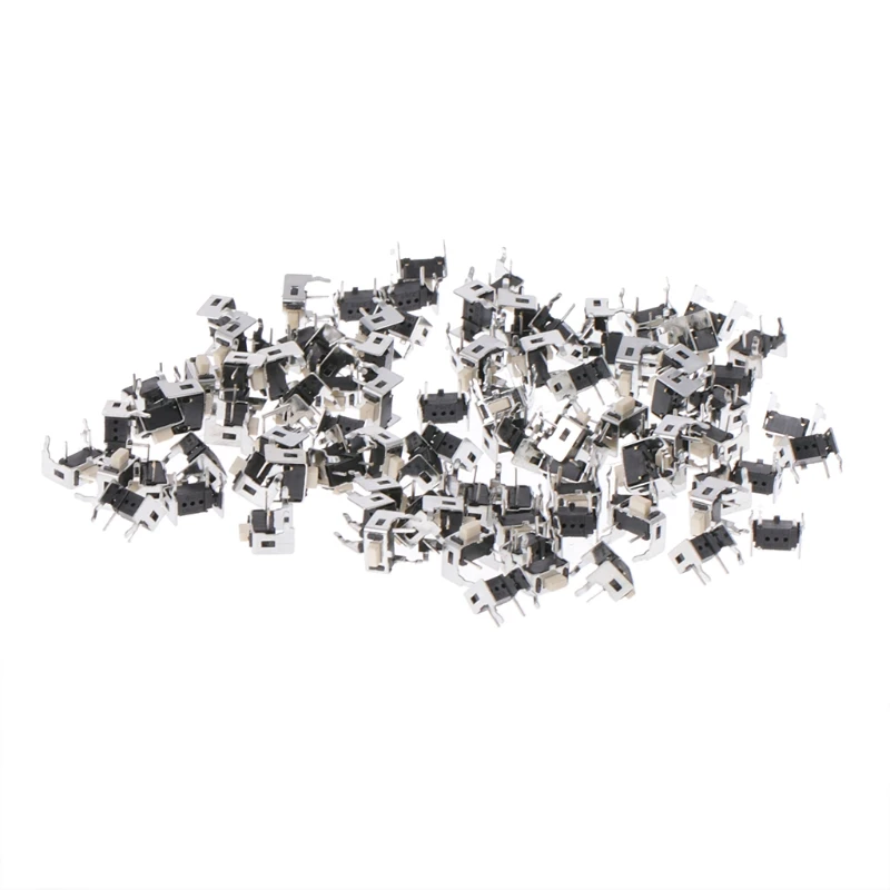 

100 Pcs 3x6x5mm 4 Pin PCB Right Angle Micro Momentary Tactile Push Button Switch