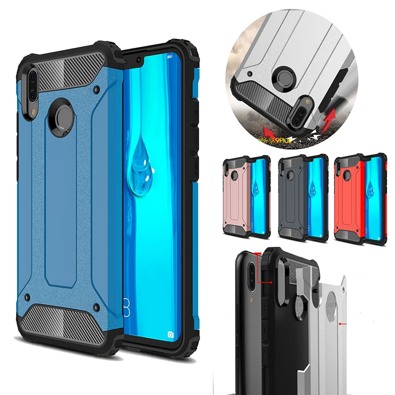 Armor Case For HUAWEI Y9 Y7 Y6 Prime P smart plus 2019 2018 Hard PC Tpu Honor 10i 20i 10 20 Ltie P30 Pro Nova 5 5i 4 3i |