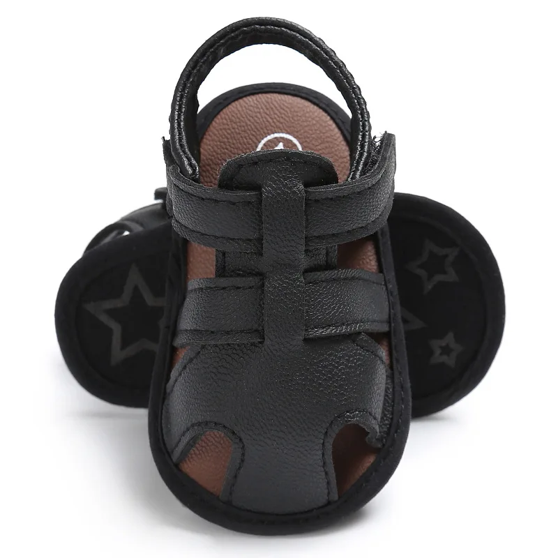 Обувь для маленьких мальчиков; обувь для новорожденных; летняя обувь для малышей; первые ходунки из искусственной кожи для малышей