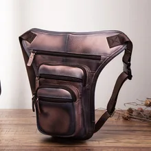 Мужская Дизайнерская Повседневная сумка из натуральной кожи, сумка на ремне, многофункциональная модная сумка для путешествий, поясная сумка для ног, 3111c