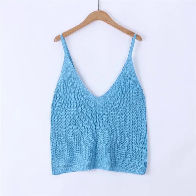 Womens Summer Knitting Sexy Sleeveless Tank Crop Tops Beach Vest Camisoles For Women Top Summer Tops For Women 2018 A1 Womens Summer Knitting Sexy Sleeveless Tank Crop Tops Beach Vest Camisoles For Women Top Summer Tops For Women 2018 A1
