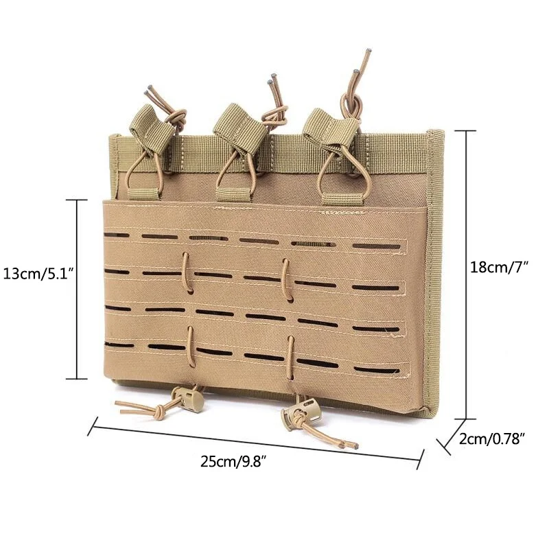 Тактическая Военная переноска магазинная сумка с открытым верхом чехол для кружек тройной Airsoft подсумок Охота кобура для стрельбы пистолетный мешок на открытом воздухе