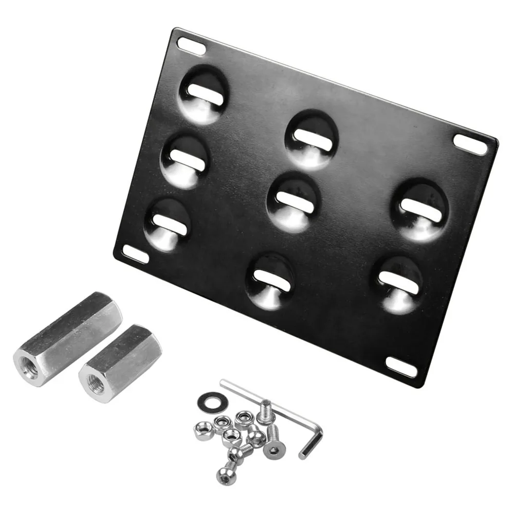buy Newest Black Car Bumper Tow Hook License Plate Mounting Bracket For BMW F30 F32 F10 3 4 5 Series