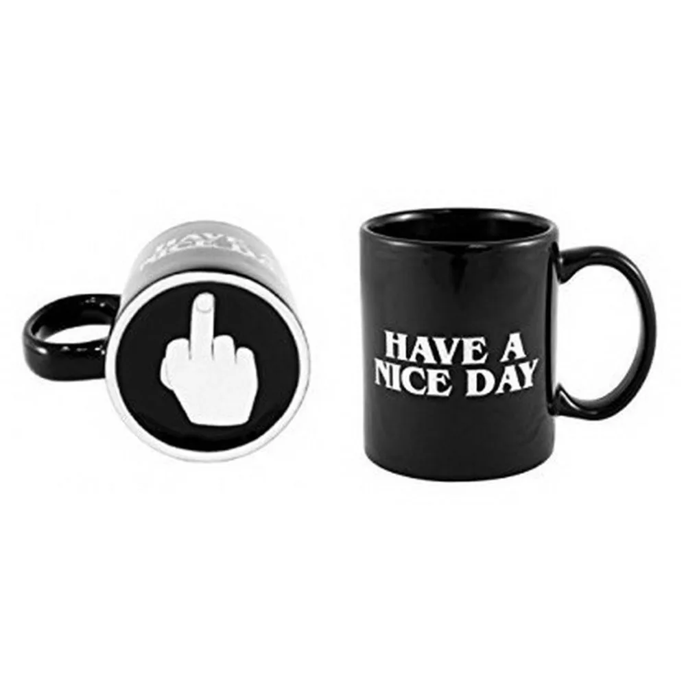 Home Use Personality Have A Nice Day  Mug Middle Finger Pattern Coffee Milk Tea s Wonderful Unique Gifts Ceramic Mug|Mugs|   - AliExpress