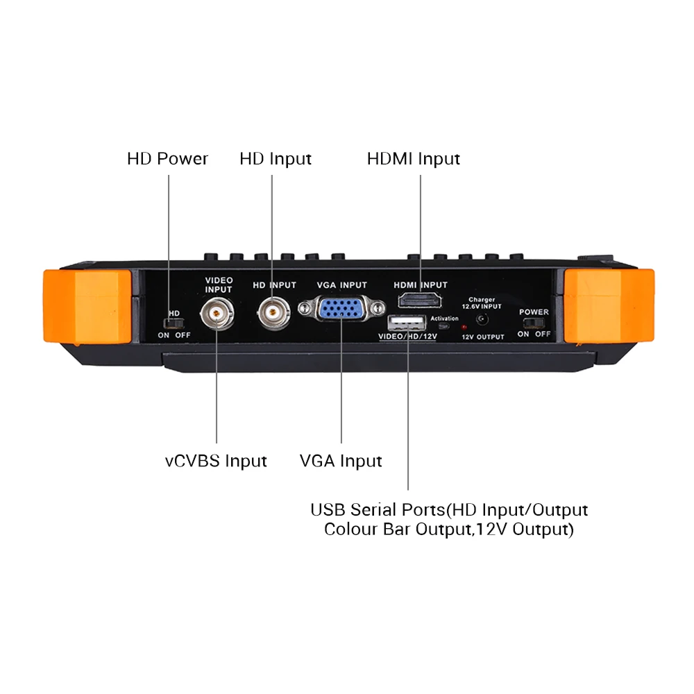 Seesii 4 в 1 CCTV тестер монитор 7 дюймов 4K 1080P IPC камера CVBS аналоговый сенсорный экран с