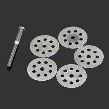 

5PCS Mini Sharp 22mm Tools With A Rod Rotary Diamond Cutting Discs Disks