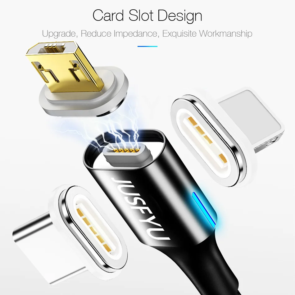 1 M/2 M USB مغناطيسي صغير كابل ل فون سامسونج نوع-c شحن تهمة المغناطيس مهايئ شاحن USB نوع C الهاتف المحمول الكابلات