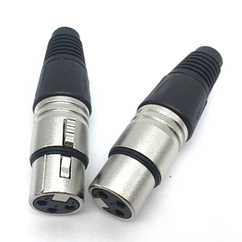 1 шт мужские и женские 3 контактный 4 разъем 5 XLR микрофон аудио кабель для
