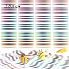 1 шт градиентные полосатые цветные линии наклейки для ногтей наклейки 3D наклейки аксессуары для ногтей слайдер для украшения ногтей