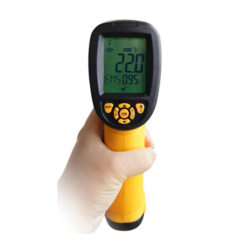 

AS872 Digital Non-contact -18-1350C LCD display IR laser infrared thermometer Temperature measurement VS GM1350