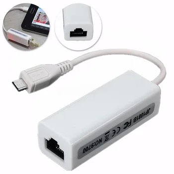 

Micro USB 2.0 5P to RJ45 Networks Lan Ethernet Cable Converter Adapter for Tablet PC New Arrival