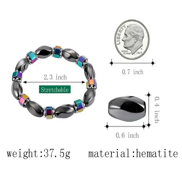 Браслет для похудения, лечебный браслет из Гематитовых бусин, растягивающийся браслет для магнитотерапии, браслет для сжигания жира, для похудения, для мужчин и женщин - Цвет: Type 5