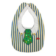 ABWE Лучшая двусторонний мультяшный детский браслет с пряжкой детское полотенце для рта Цвет: полосатый галстук в зеленый горошек
