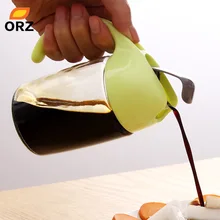 ORZ стеклянная бутылка для специй с длинной ручкой, соевый соус, уксус, банка для специй, бутылки для приправ, кухонные приборы, масленка для хранения приправ