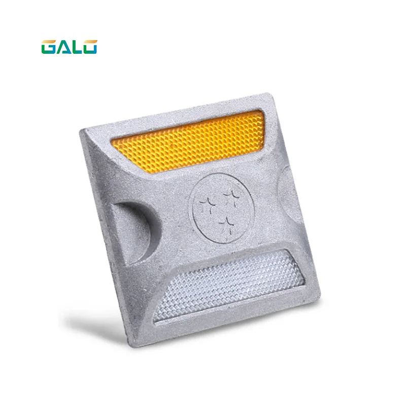 

Aluminum Road Pavement Marker, Commercial Grade Reflective Road Stud, Silver
