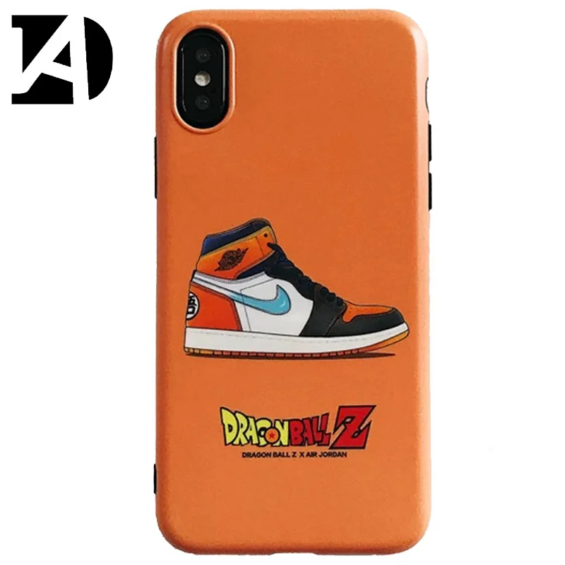 Phone Case For IPhone 6 6S 7 8 Plus Hot Air Dragon Ball Jordan AJ1 Sport Shoes Design Soft Back Cover X 10 XS Max XR |