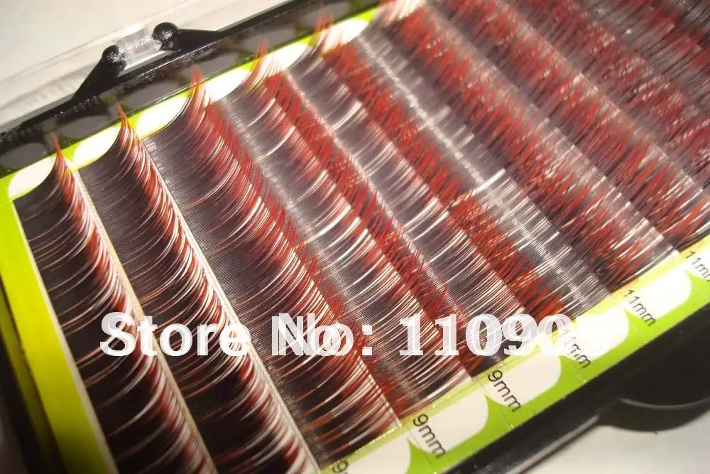 

Multiple/Mix Length/SizeTwo-tone Red Mink eyelashes False Eyelash Extension-Free shipping