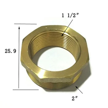 

1.5" BSP Female Thread x 2" BSP Male Thread Brass Reducer Bushing Reducing Coupler Connector Adapter Pipe Fitting For Gas Water