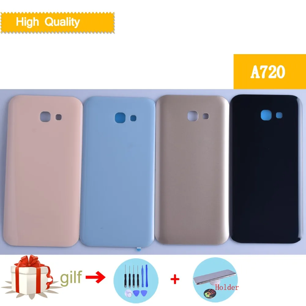 Для Samsung Galaxy A7 2017 A720 A720F задняя батарея чехол 3D стекло крышка дверь Замена |