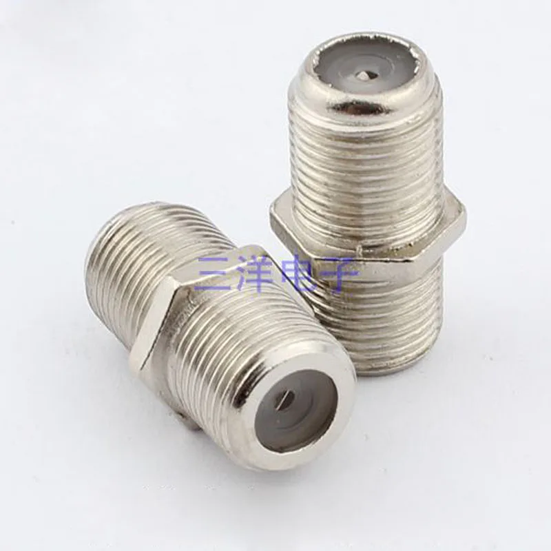 10pcs TV Cable Connector Extension On the Joint Cable TV Line Through