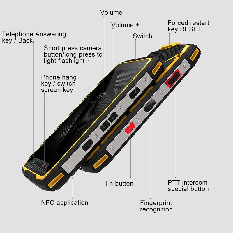 Conquest S11 смартфон 5," ips экран Android 7,0 MTK6757 Восьмиядерный 6 ГБ ОЗУ 64 Гб ПЗУ 4G Водонепроницаемый 7000 мАч рация NFC