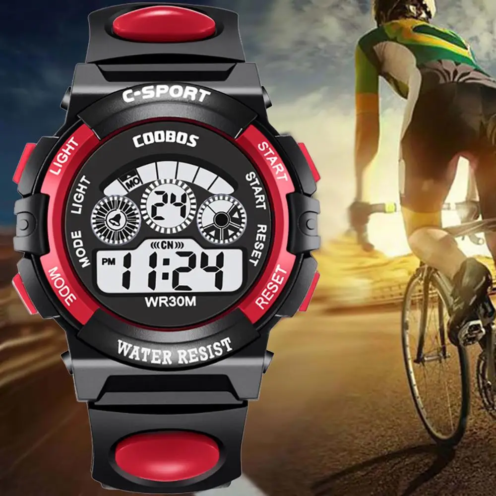 

New Waterproof Children Watch Boys Girls LED Digital Sports Watches Plastic Kids Alarm Date Casual Watch Select Gift for Kid XC