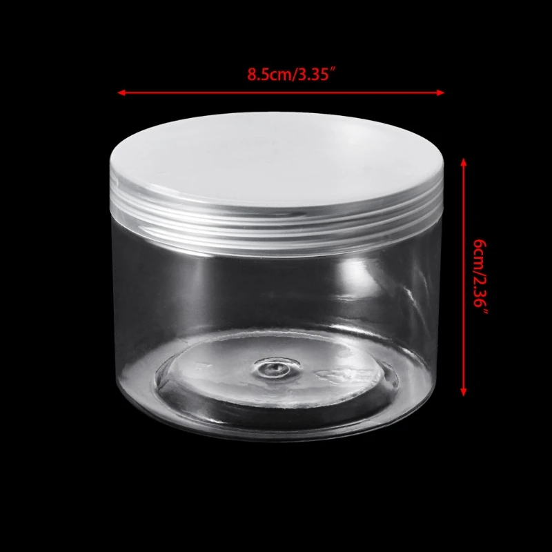 

240ml Container Storage Organizer Box For Light Clay Playdough Foam Slime Mud Transparent Bottle