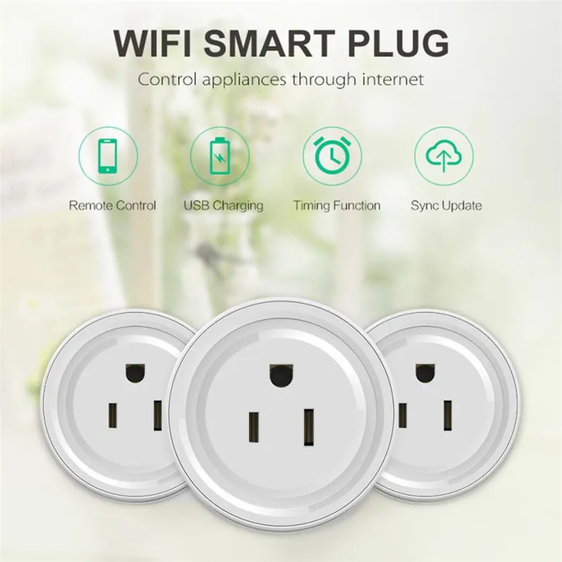 

Wifi Wireless Mini Switch Smart Power Socket Remote Control Timer Outlet US Plug 2017 FCC/CE/ROHS/UL we can do dropshipping