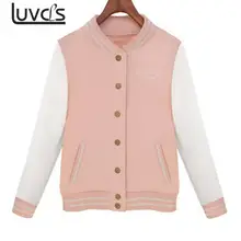 LUVCLS Splice Sleeves Baseball Jacket 2018 Spring Autumn College Jackets Harajuku Style Women Bomber Jacket Casacos Femininos