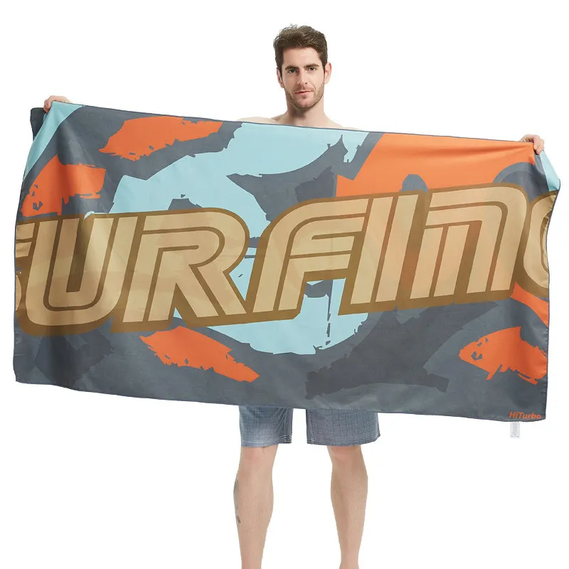 Индивидуальное полотенце для тела для мужчин и женщин, Большое пляжное полотенце для йоги, прямоугольное печатное полотенце из микрофибры, быстросохнущее спортивное полотенце - Цвет: 3