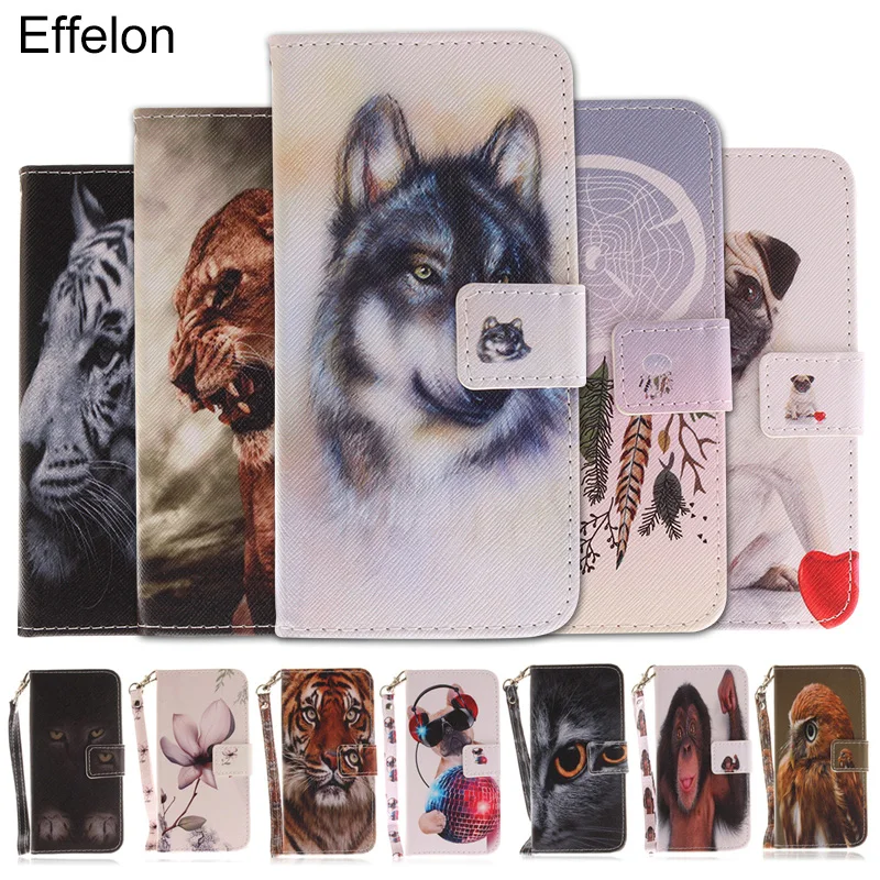 Luxury Animal PU Leather Wallet Phone Bag Cases For LG Q6 /Q6 Alpha 5.5&quot M700 Case Mobile Cover Q6a | Мобильные телефоны и