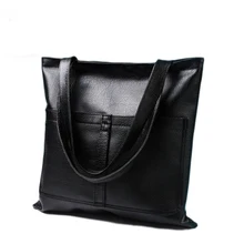 2017 Nuevo de Las Mujeres Bolsos Vintage de Europa Y América Minimalista de Gran capacidad de Alta Calidad Bolsa de Asas de La Pu Bolsos de Hombro de Cuero