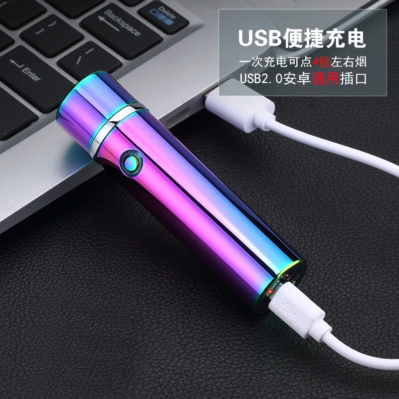 Новинка, электрическая двухимпульсная дуговая зажигалка, usb-зажигалка для табачной трубки, бездымные ветрозащитные зажигалки для сигарет и сигар, перезаряжаемые