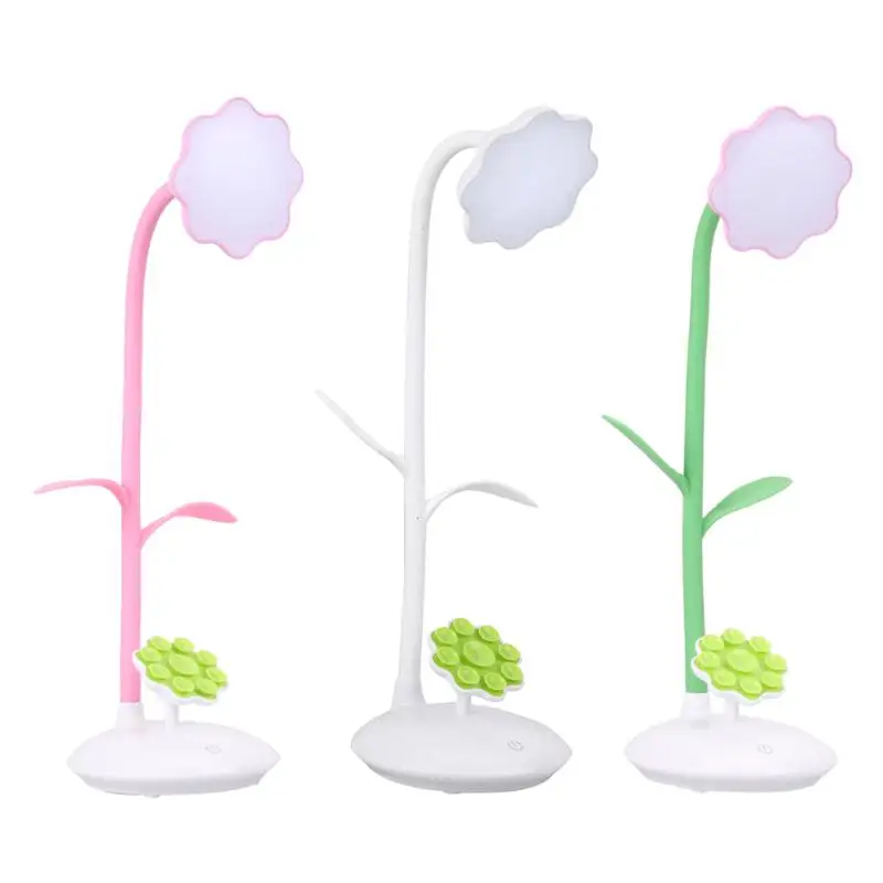 

DC 3.7V USB led Table Lamp 360 Degree Rotatable Reading book Desk lamp Desk eye protection Night Light with Phone Stand