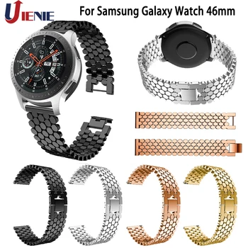 

22mm Watchband Bracelet Wrist Band for Samsung Gear S3 Classic Frontier Galaxy Watch 46mm Strap Stainless Steel Wristband