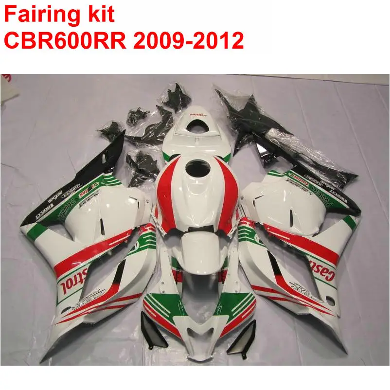 

Injection ABS Full Fairing Kit For HONDA CBR600RR 2009 2010 2011 2012 CBR 600 RR Red Green White Fairings Set 09 10-12 SZ63