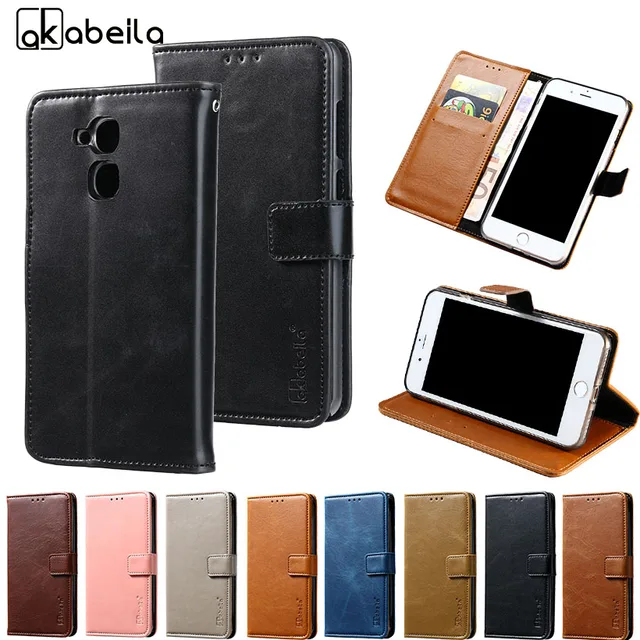 Best Offers AKABEILA PU Leather Wallet Case For Vernee M5 Case Flip Cases For Vernee M5 Cover Coque With Card Pocket For VerneeM5 5.2 inch
