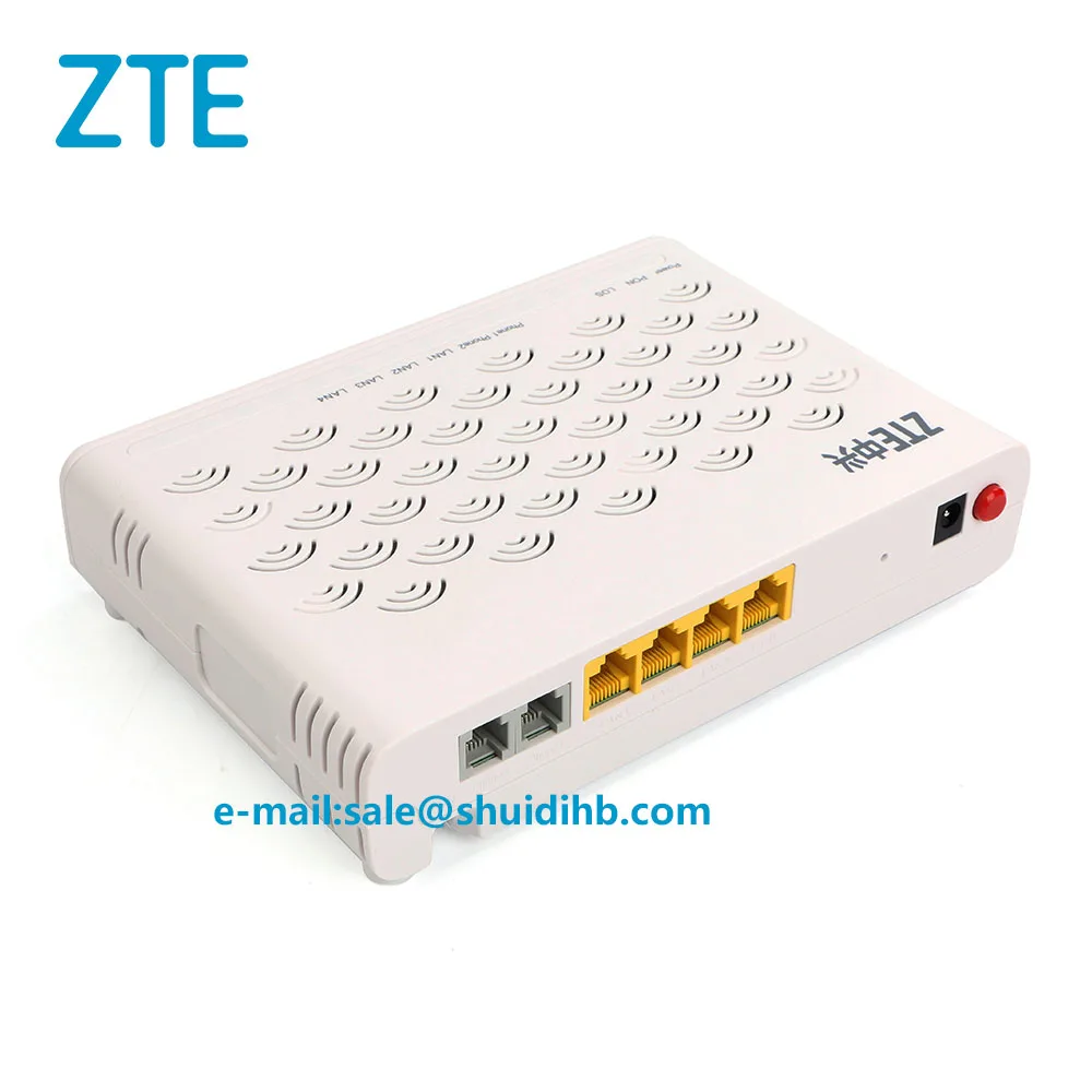 Zte F620 V5 GPON Оптическая сеть ONU с 4 LAN+ 2 голосовых Pots оптический модем Gigabit WiFi оптический сетевой модем