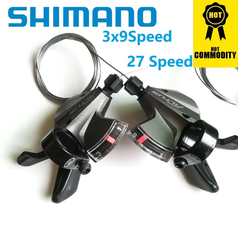 

Shimano A L T U S M370 Front 3 / Rear 9 Soeed 27 Speed Shift Lever MTB Mountain Bike Derailleur 22.2mm With Shift Cable