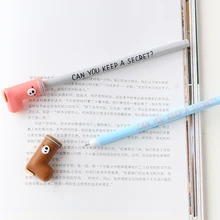 Корейская креативная канцелярская Милая гелевая ручка 0,5 мм Студенческая маленькая новая ручка черные чернила