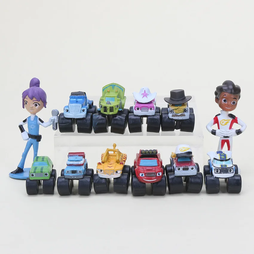 10 Zestawow Blaze Machines Rysunek Zabawki Ozdoby Dla Lalek