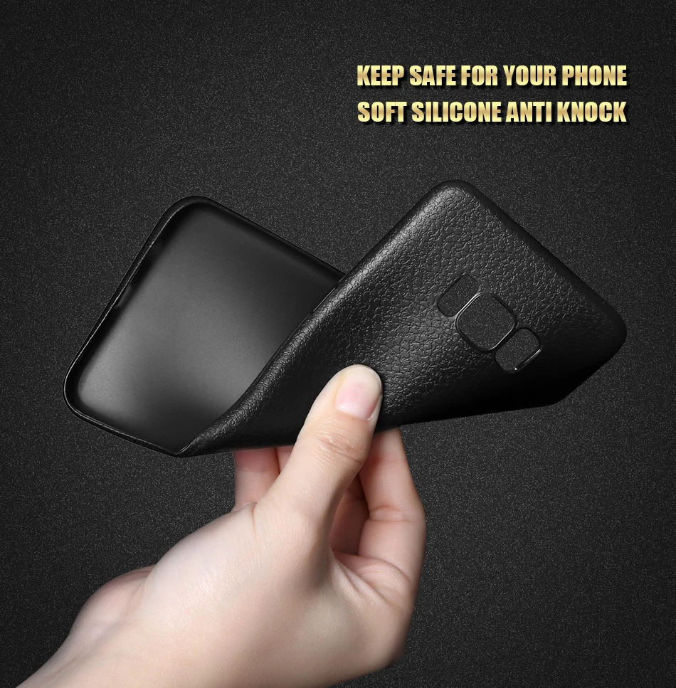 For Samsung Galaxy S8 Plus 360 Full Cover TPU Case Ultra Thin Litchi Pattern YYF (11)