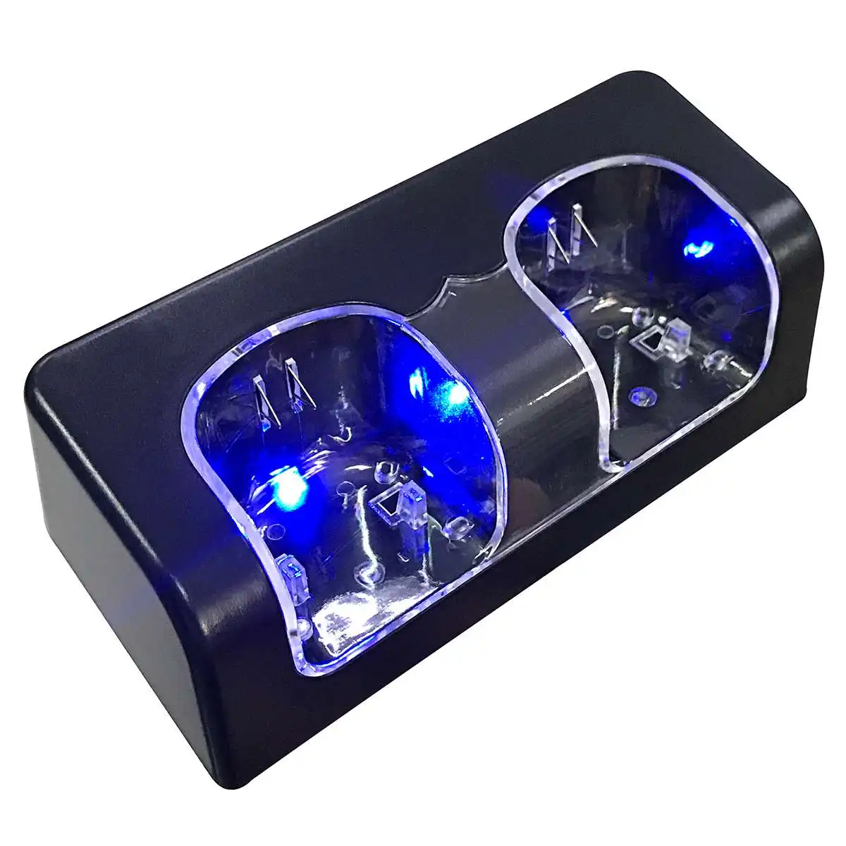 Использовать синий светодиодный светильник белый/черный пульт дистанционного управления Лер двойная зарядная док-станция+ 2X2800 мАч батарейный блок forWii пульт дистанционного управления
