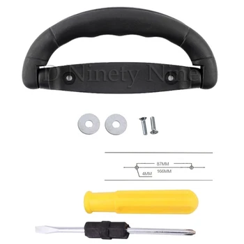 

2Pcs High Guality Suitcase Luggage Case Plastic 166mm Spare Strap Flexible Handle Grip Replacement