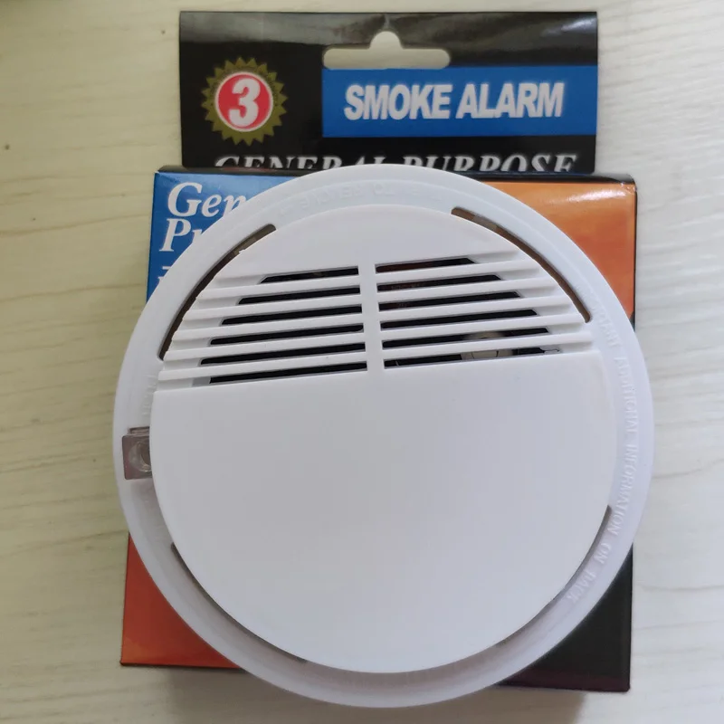 Автономная дымовая фотоэлектрическая сигнализация батарея оптический датчик дыма DC9V детектор дыма для безопасности дома