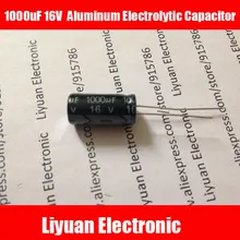 20 шт./лот 1000 мкФ 16 V 8*16 DIP Алюминиевый электролитический конденсатор с алюминиевой крышкой, 1000 мкФ 16 V 16 V 1000 мкФ 16 V 1000 мкФ ic