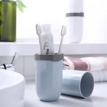 

Portable Travel Toothpaste Toothbrush Holder Tooth Mug Toothbrush Toothpaste Storage Box Plastic Couple Bathroom Accessories